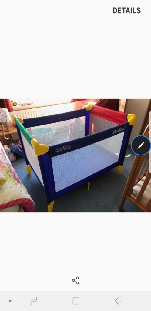 travel cot quilt